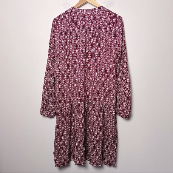 Velvet by Graham & Spencer Ditsy Floral Long Sleeve Midi Dress Transitional Fall - Picture 9 of 14